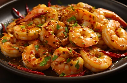 Delicious seafood table