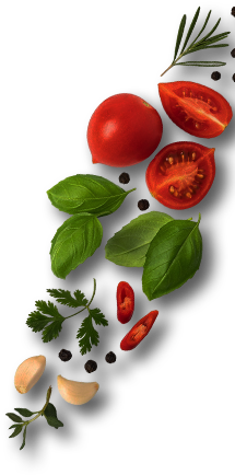 Fresh tomato herbs spices